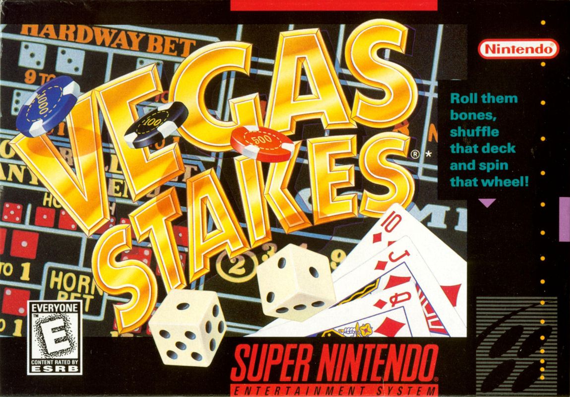Vegas Stakes box art for Super Nintendo
